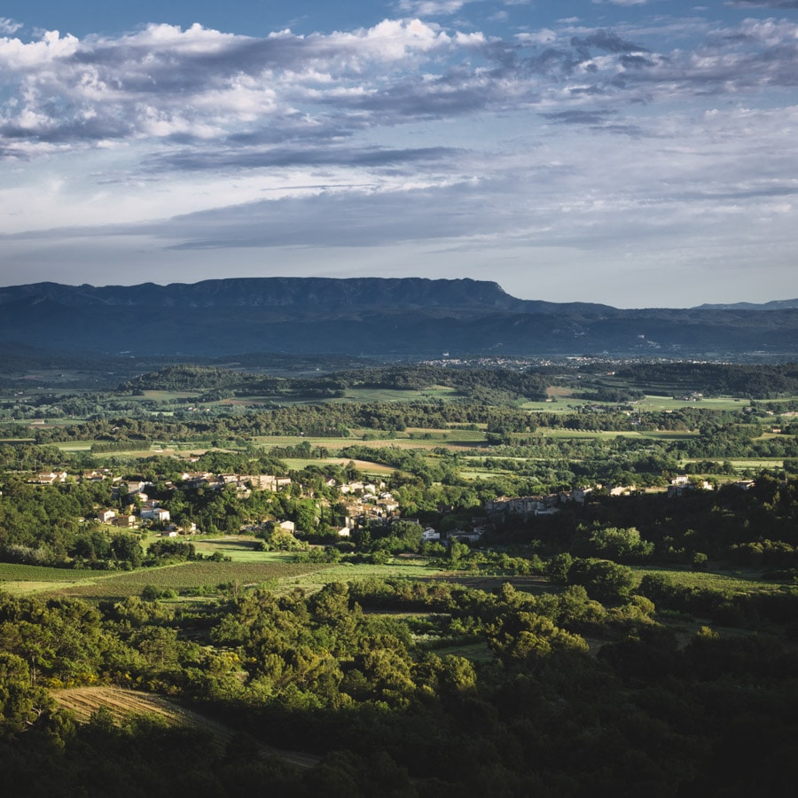 Vue sur Cabrières d'Aigues