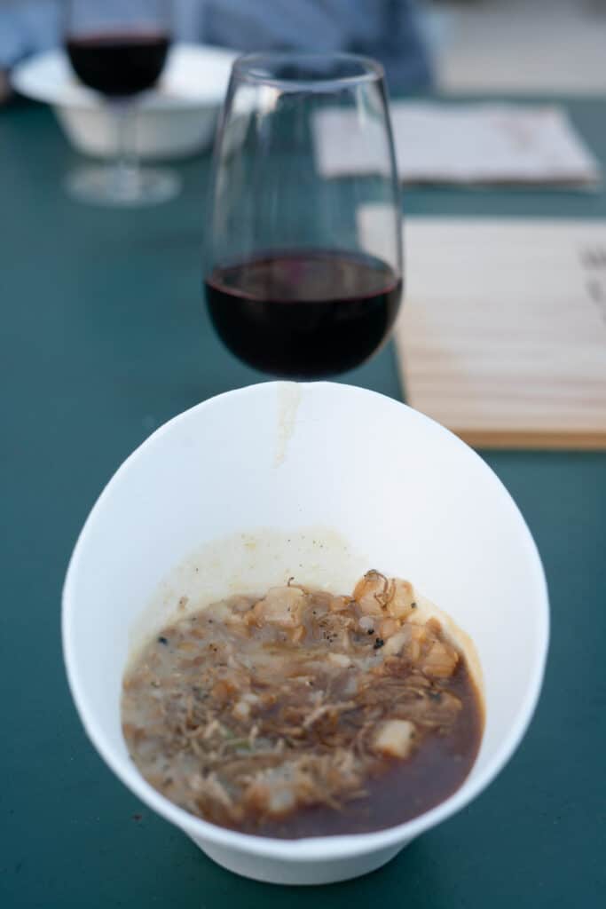 vin et truffe noire