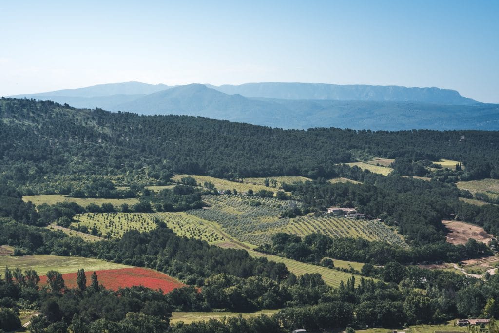 vue depuis la chapelle st Julien - La Bastidonne 84120