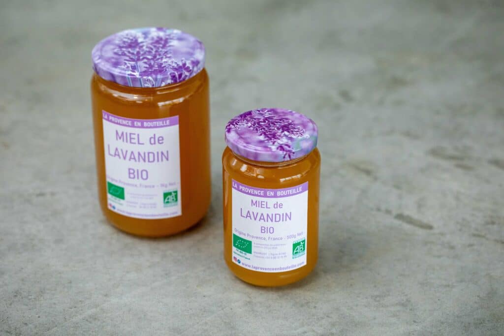 Miel de lavandin de la Provence en Bouteille
