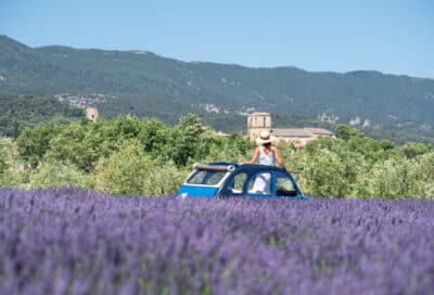 L’expérience lavande  et immersion avec l’agriculteur en 2cv avec Oh My Deuche