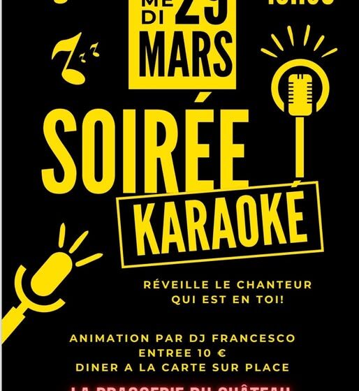 Soirée Karaoké à la Brasserie du Château_La Tour-d'Aigues