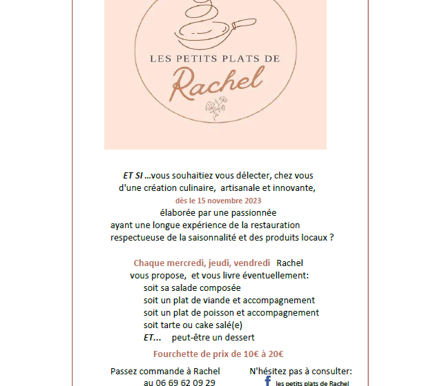 Les Petits plats de Rachel