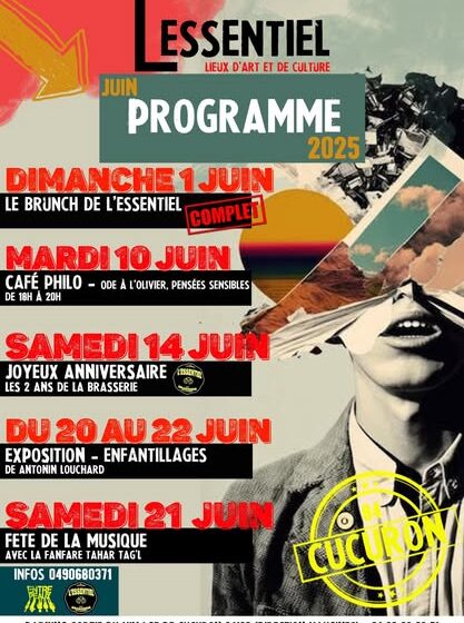 le programme de juin à l'Essentiel à Cucuron_Cucuron