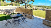 Terrasse vue piscine