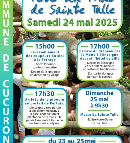 Fête de Sainte Tulle ( et du mai ) et fête votive à Cucuron_Cucuron