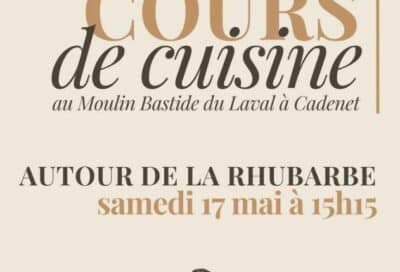 Cours de cuisine autour de la rhubarbe à la Bastide du Laval_Cadenet
