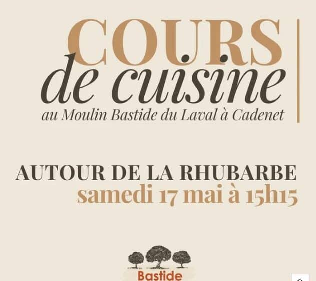 Cours de cuisine autour de la rhubarbe à la Bastide du Laval_Cadenet