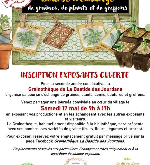 Bourse d'échange de graines , de plants et de greffons_La Bastide-des-Jourdans