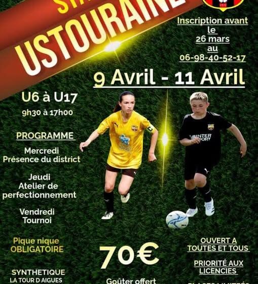 STAGE US TOURAINE – VACANCES D’AVRIL_La Tour-d'Aigues