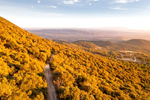 Coucher de Soleil sur le massif du Luberon