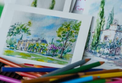 Stage d’aquarelle chateau de sannes