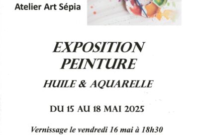 Exposition peinture huile et aquarelle – Atelier Art Sépia_Pertuis