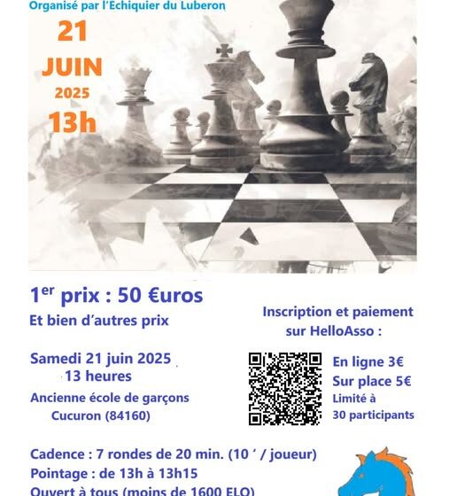 Tournoi d'Echecs à Cucuron_Cucuron