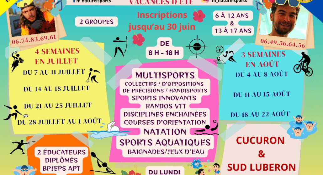 Stages Multisports vacances été_Cucuron
