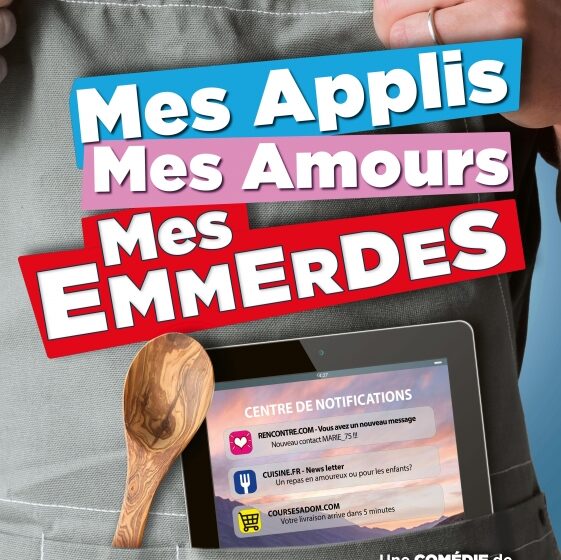 Théâtre en vigne aux Terrasses d'Adrien :  Mes applis, mes amours , mes emmerdes_Sannes