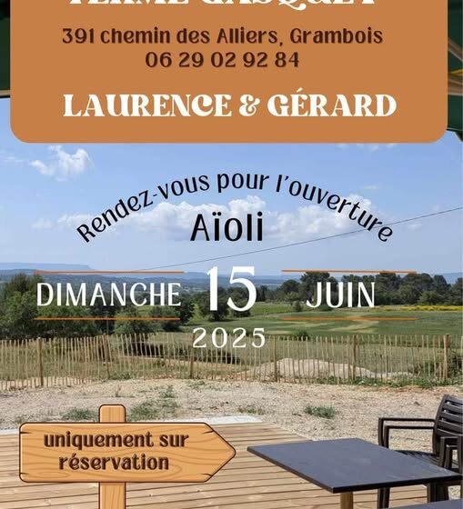 Aïoli à La ferme Gasquet  Grambois_Grambois